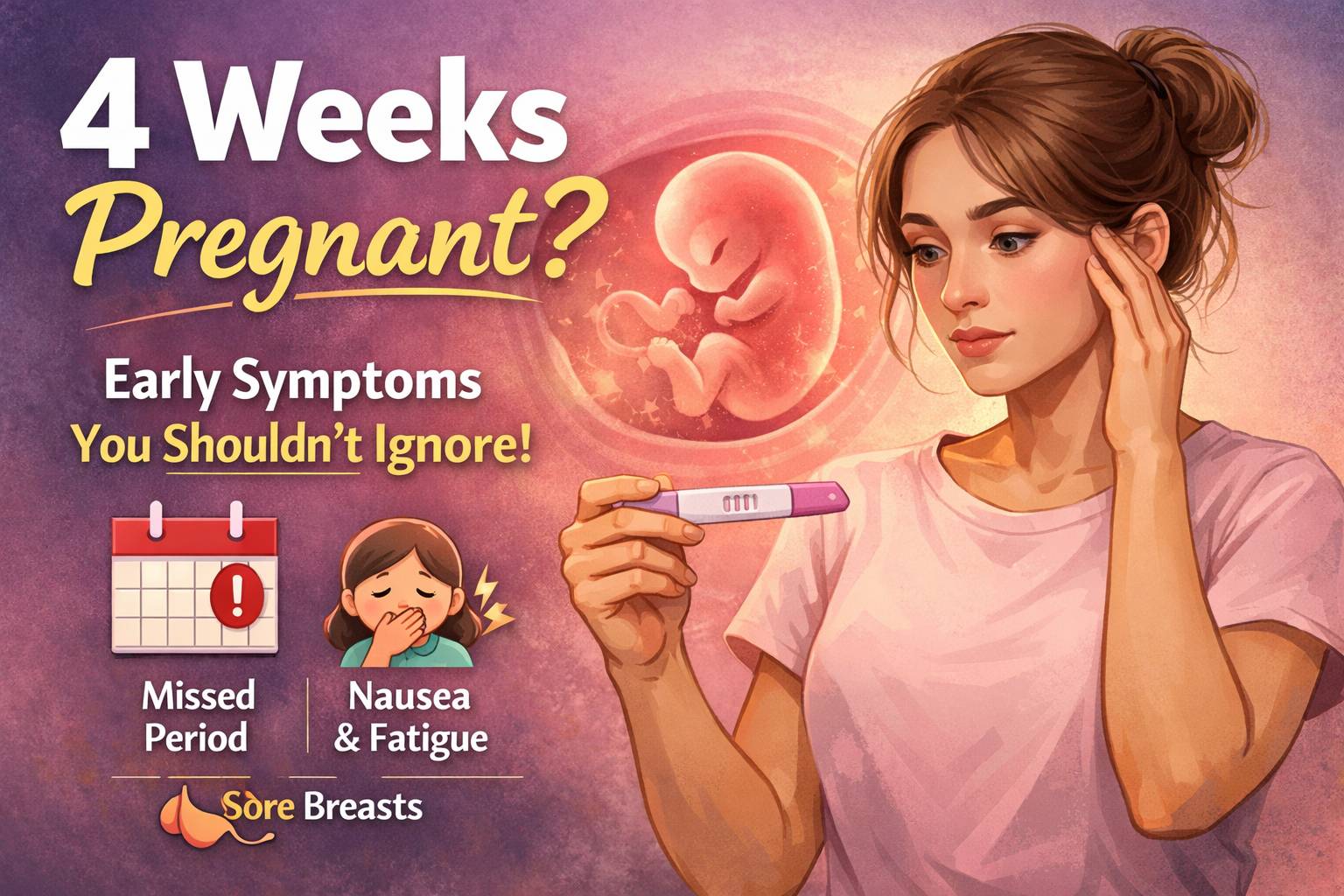 4 Weeks Pregnant Symptoms